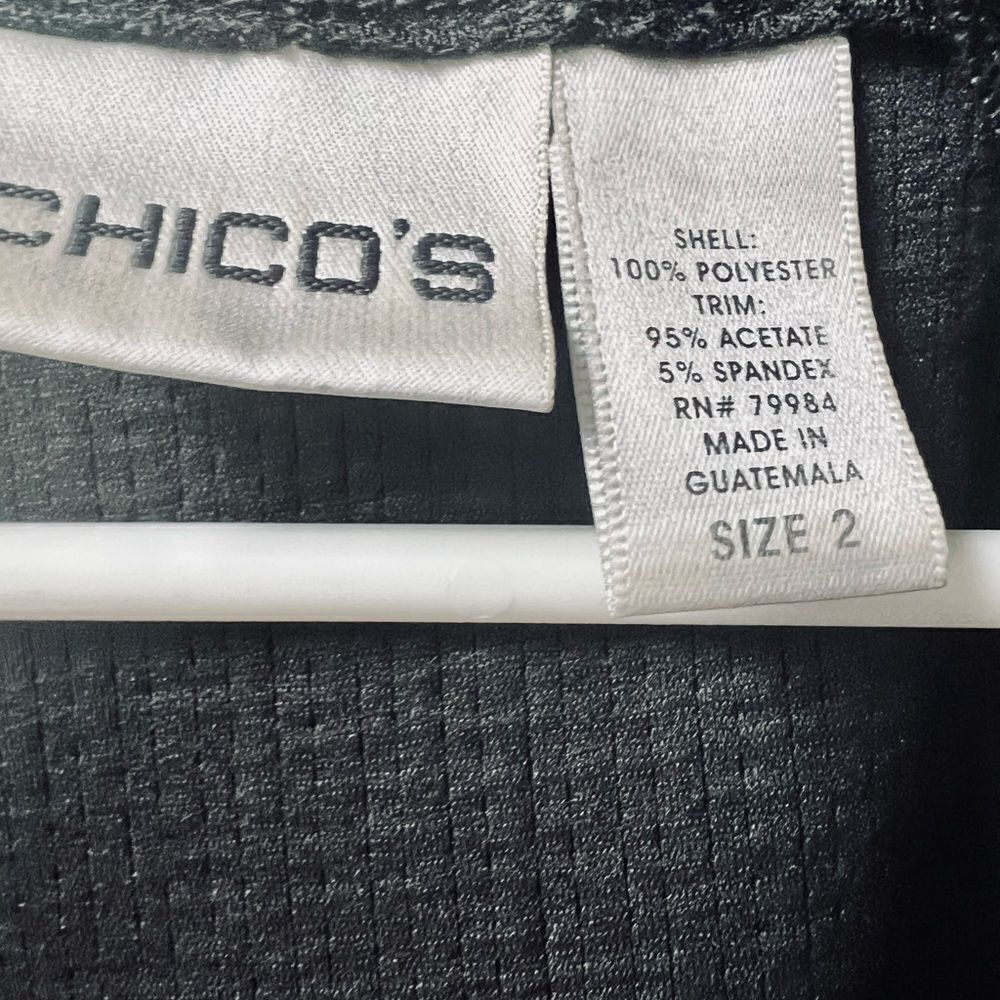 Chico's Black Ruffled Jacket - Picture 5 of 6
